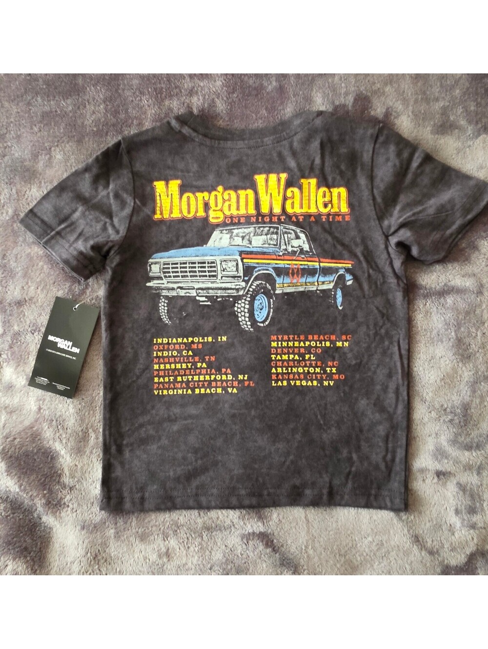 Morgan Wallen acid wash graphic T shirt size 3T